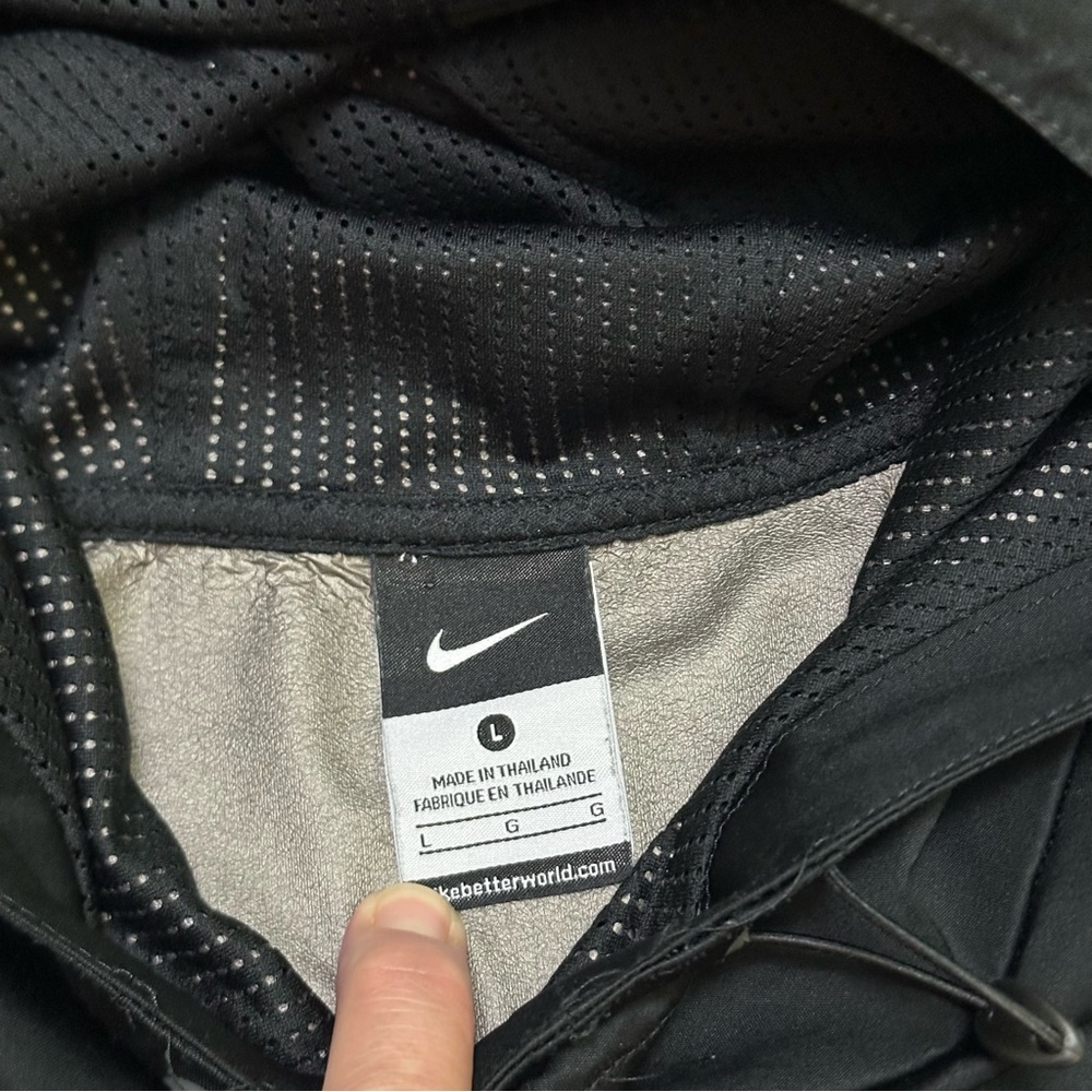 Nike 5 Star General Hooded Black Jacket with Mesh Lining L - Picture 4 of 10